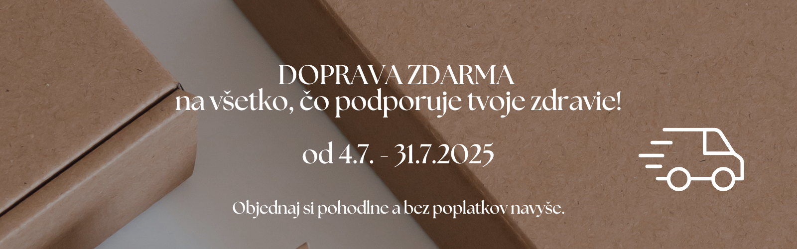 Banner doprava zdarma